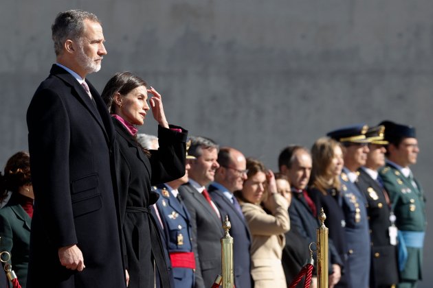 Felipe Letizia aeropuerto himno EFE Felipe Letizia aeropuerto himno EFE