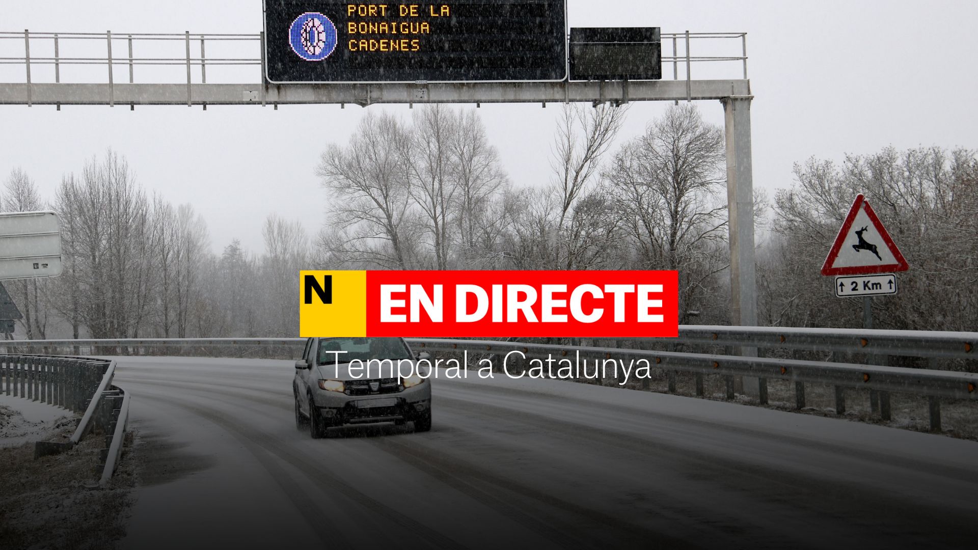 Tiempo en Catalunya, DIRECTO | Última hora del temporal de nieve y lluvia y carreteras cortadas