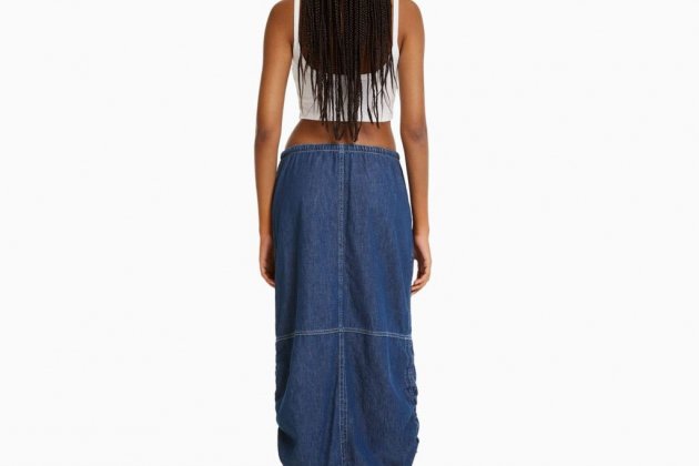 Faldilla|Falda denim midi parachute1 Faldilla|Falda denim midi parachute1