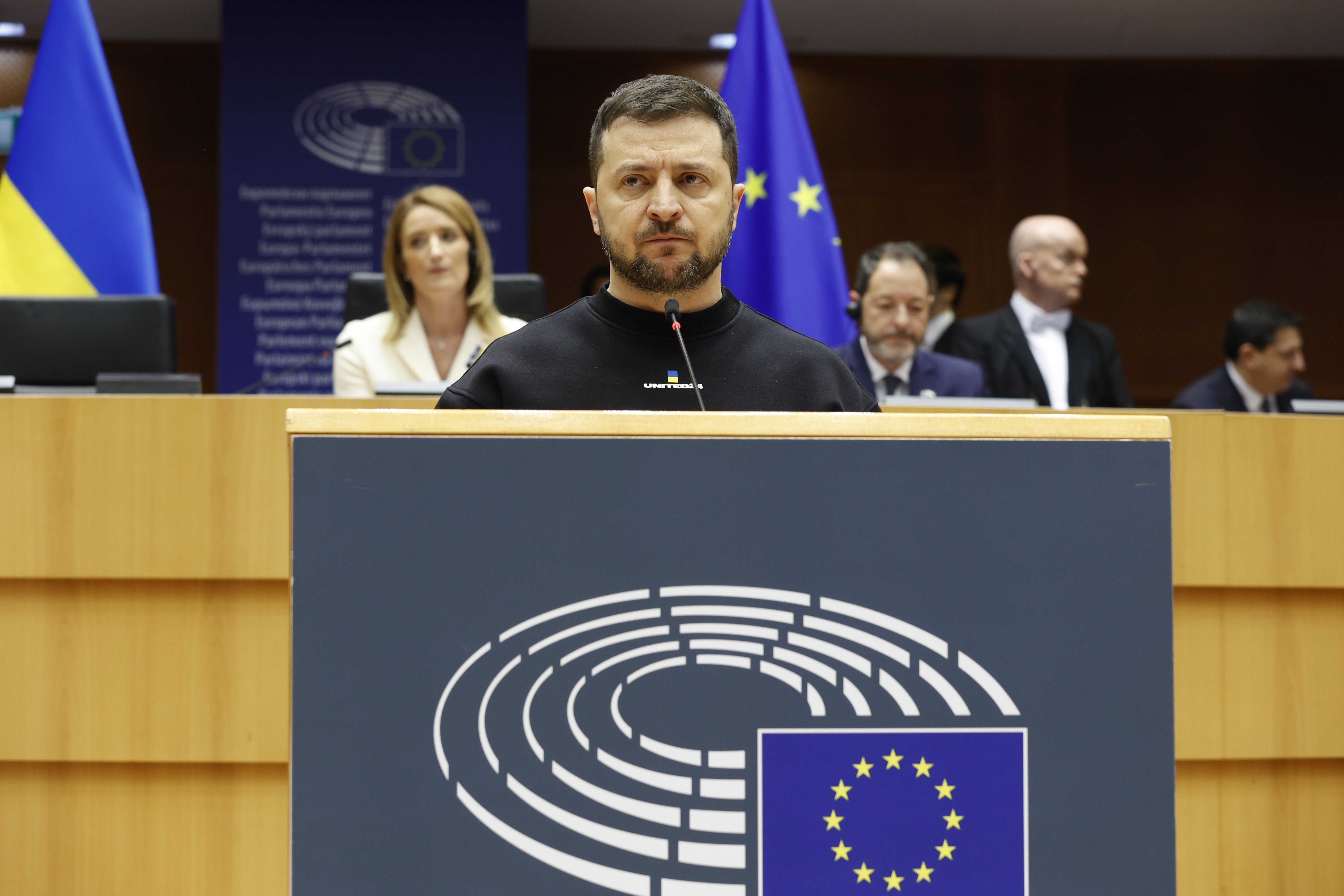 Volodímir Zelenski, per primer cop des de Brussel·les: "La victòria d'Ucraïna és la d'Europa"