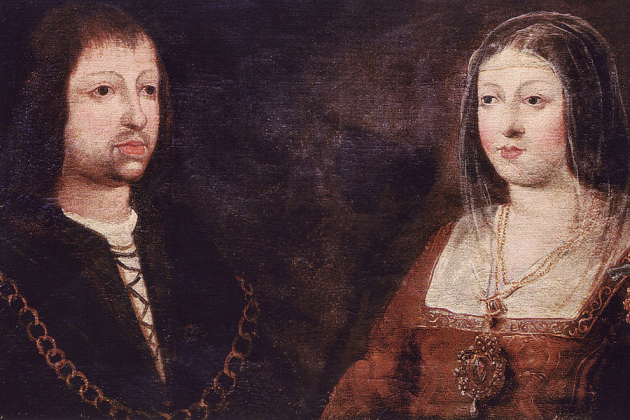 Ferran de Aragón e Isabel de Castilla. Retrato coetáneo. Font Viquièdia