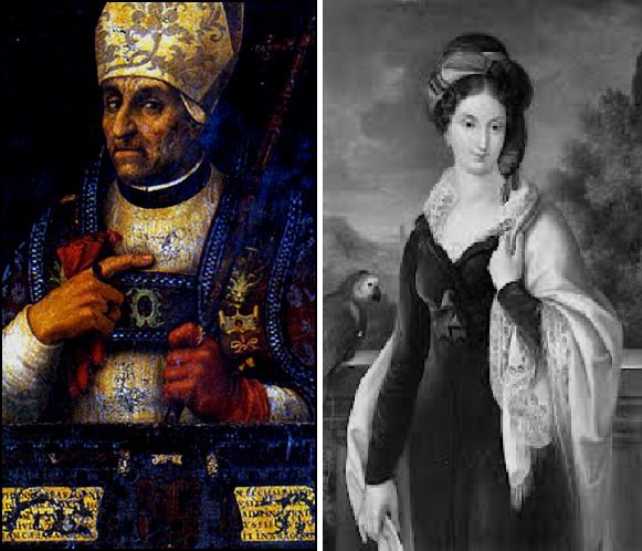 Alfons de Aragón y Ana de Gurrea. Retratos coetáneo contemporáneo. Fuente Wikimedia Commons