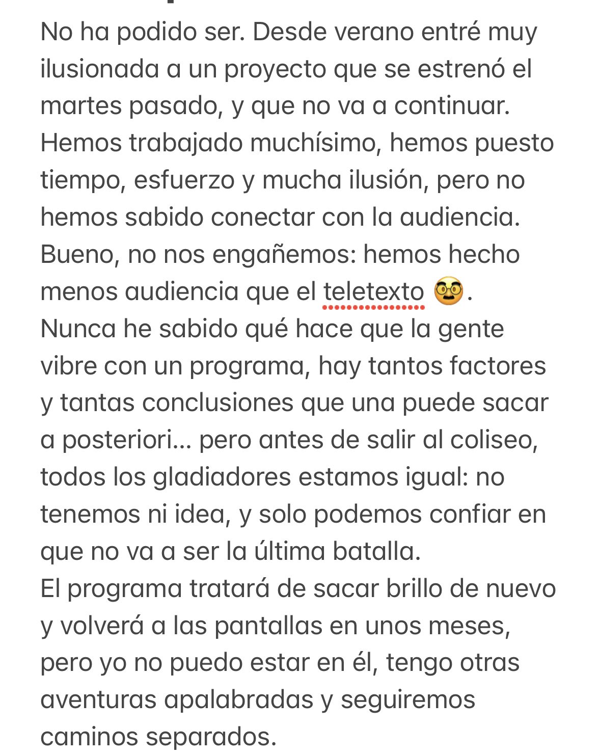 Nota Ana Morgade me voy Twitter Nota Ana Morgade me voy Twitter