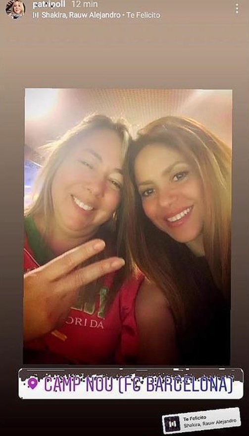 Shakira y su tía Ripoll en Instagram