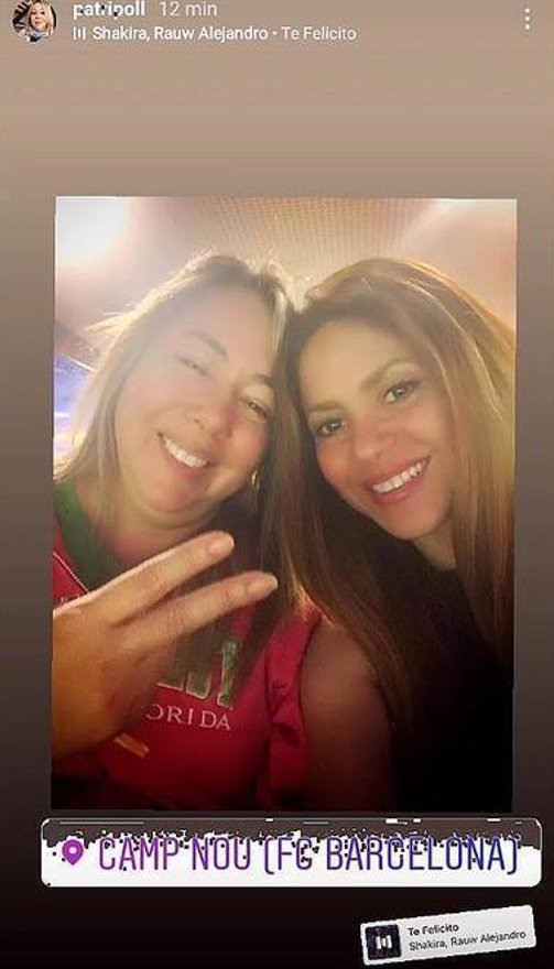 Shakira y su tía Ripoll en Instagram Shakira y su tía Ripoll en Instagram