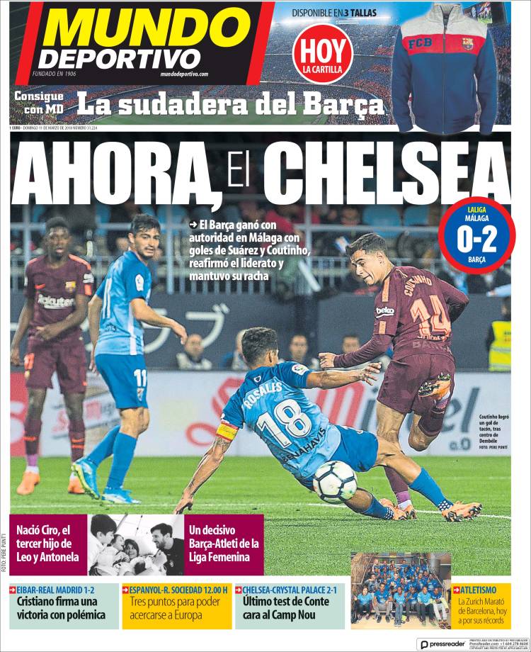 Mundo Deportivo Llevada|Traída 11 03 2018