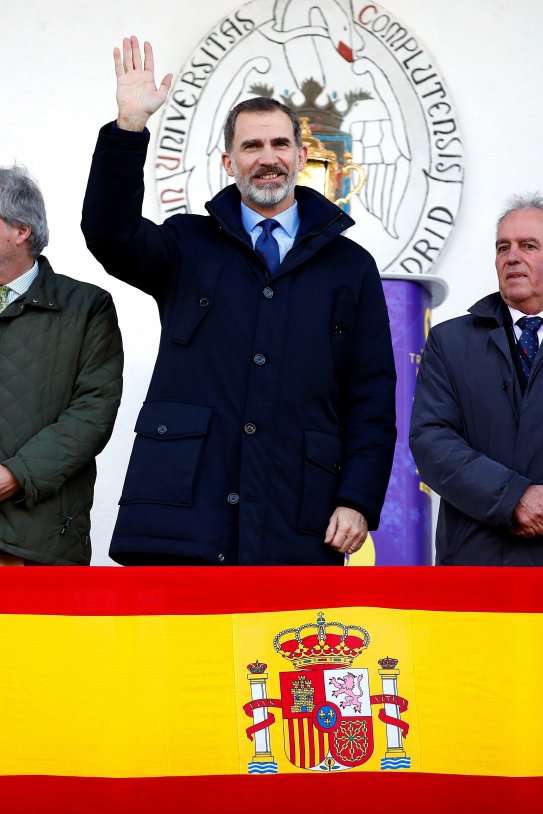 Rey Felip VI bandera espanya EFE