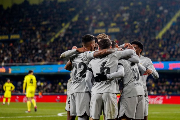 FC Barcelona celebra gol en Villarreal / Foto: EFE - Manuel Bruque