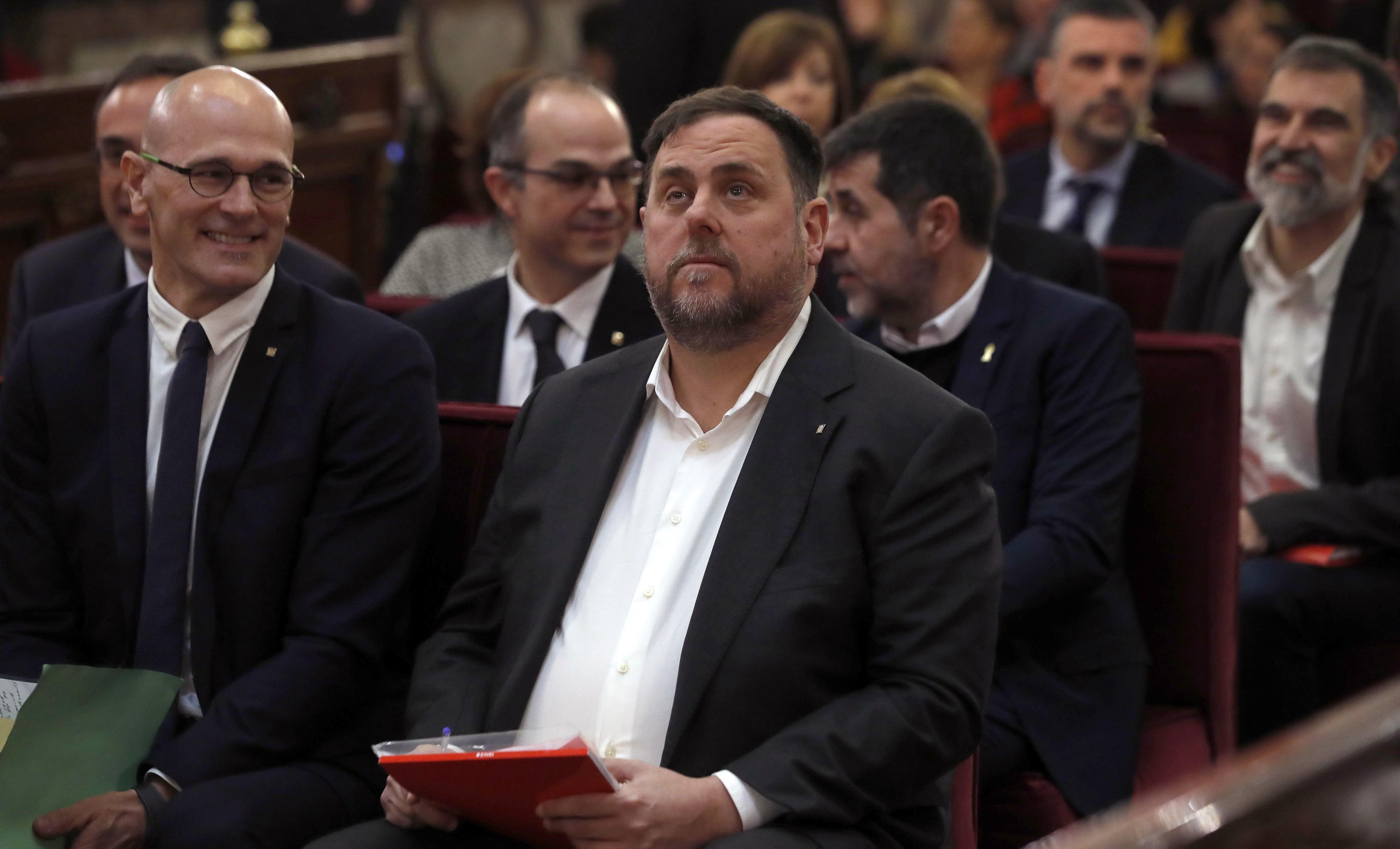 Oriol Junqueras Raul Romeva Jordi Sanchez Jordi Turull judici proces / Europa PRess