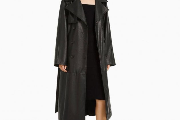 Abric trench efecte pell Abric trench efecte pell