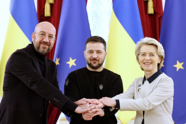 charles michel volodimir zelenski ursula von der leyen europa press charles michel volodimir zelenski ursula von der leyen europa press