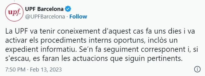 respuesta upf caso acoso respuesta upf caso acoso