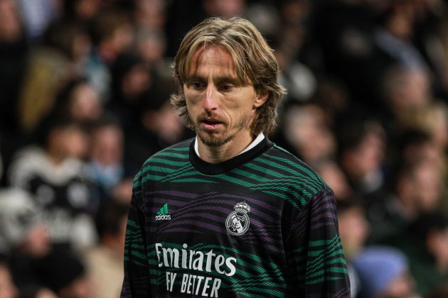 Luka Modric escalfament Reial Madrid / Foto: Europa Press