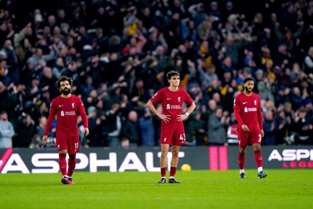 Mohamed Salah Stefan Bajcetic Joe Gomez Liverpool / Foto: Europa Press Mohamed Salah Stefan Bajcetic Joe Gomez Liverpool / Foto: Europa Press