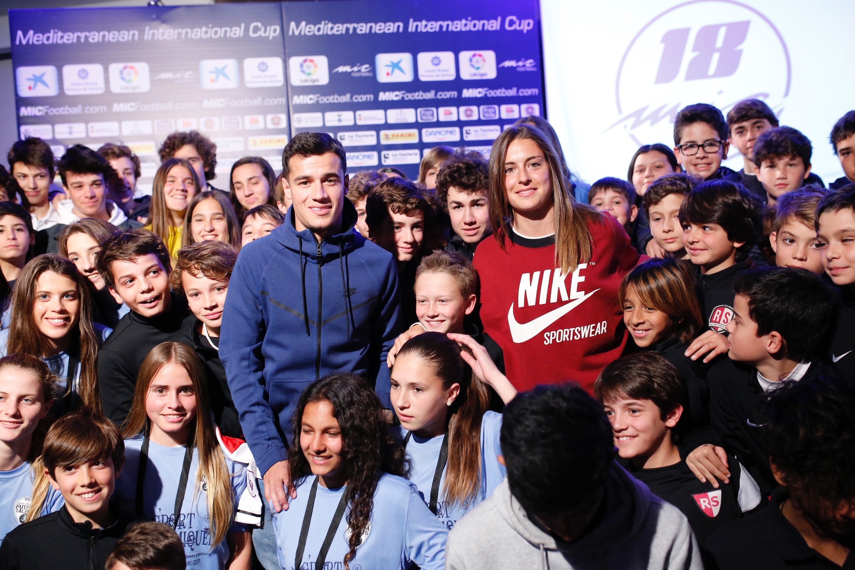 Coutinho y Alexia Putellas apadrinan el MIC 2018