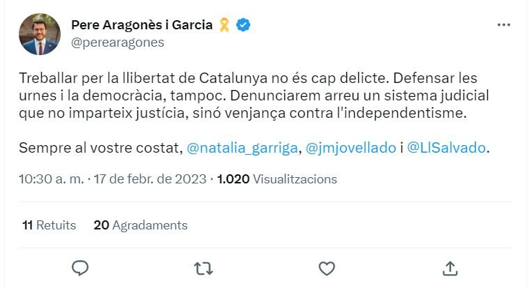 TUIT pere aragonés jové y salvadó