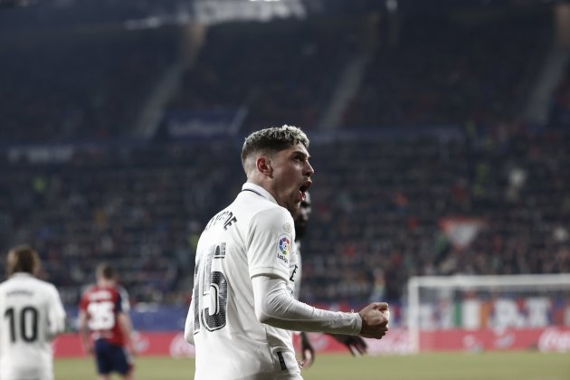 Fede Valverde celebracion gol Reial Madrid Osasuna / Foto: EFE