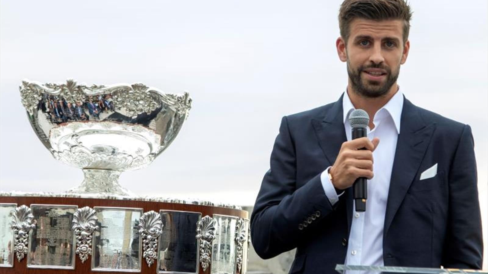 Gerard Piqué presenta la Copa Davis : EFE Gerard Piqué presenta la Copa Davis : EFE