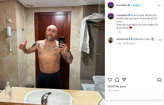 Kiko rivera selfie baño