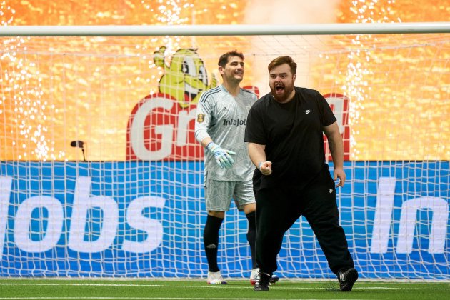 Iker Casillas tras encajar un gol de Ibai Llanos / Foto: Kings League