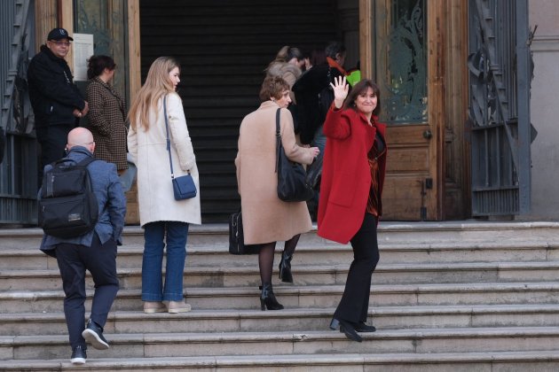 Entrada al TSJC de Laura Borràs tercera sesión juicio Carlos Baglietto