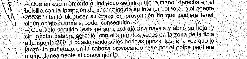 agressio rocía sumario carbonizado