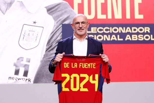 Luis de la Fuente en la seva presentació com a nou seleccionador d'Espanya / Foto: Europa Press