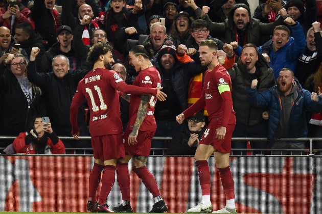 Darwin Núñez Salah Henderson Gol Liverpool Real Madrid / Foto: EFE