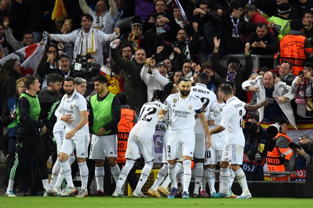 Reial Madrid gol Liverpool Anfield / Foto: EFE Reial Madrid gol Liverpool Anfield / Foto: EFE