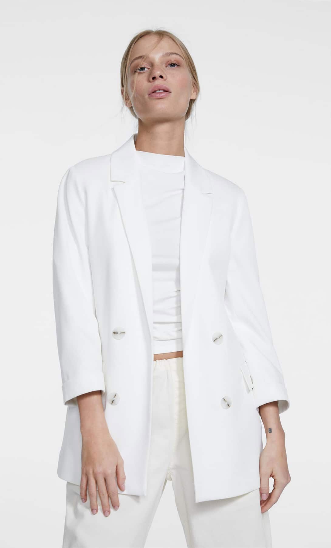 Americana oberta amb doble botonadura1