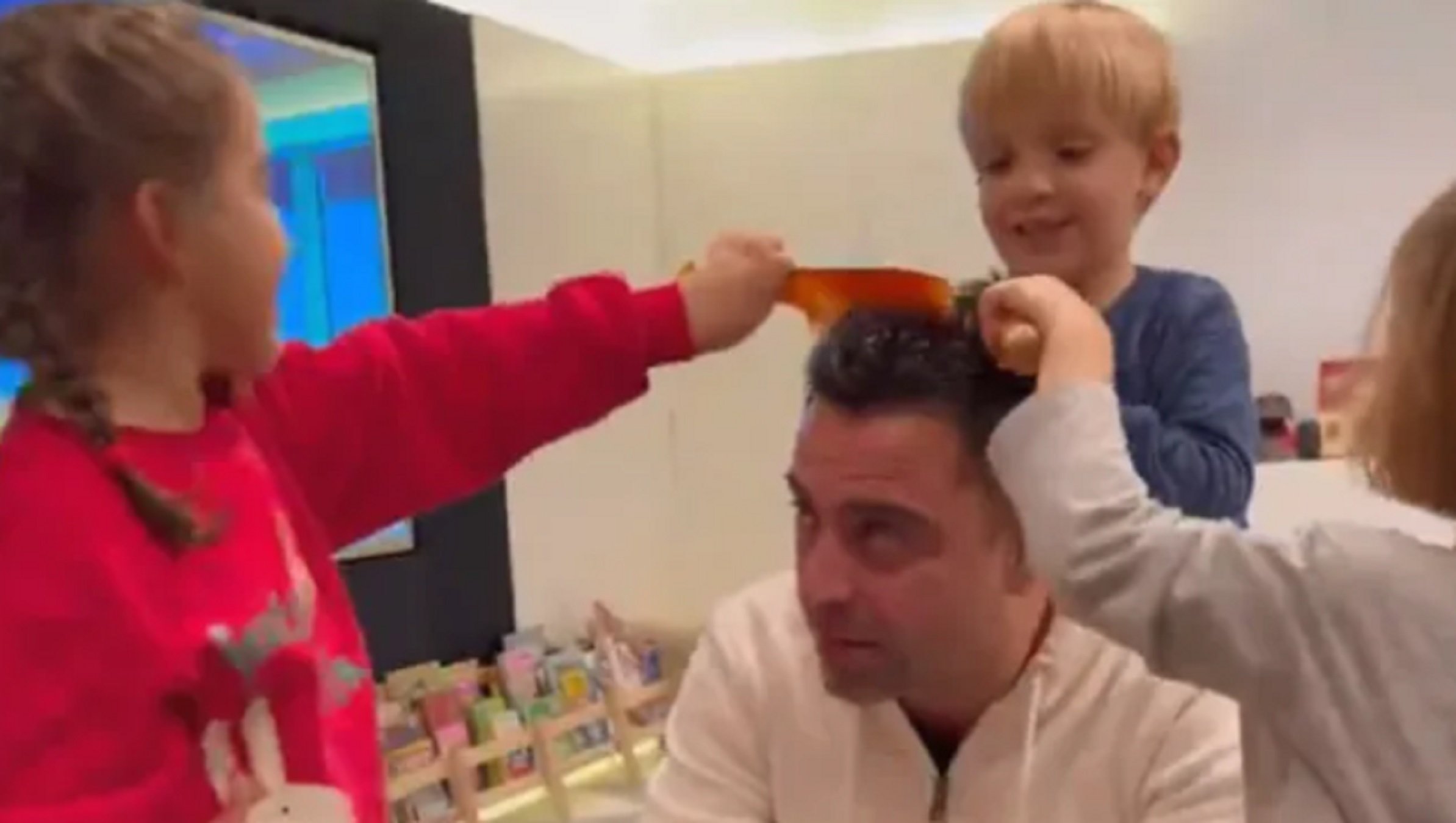 Xavi Hernández sent pentinat IG stories Núria Cunillera Xavi Hernández sent pentinat IG stories Núria Cunillera