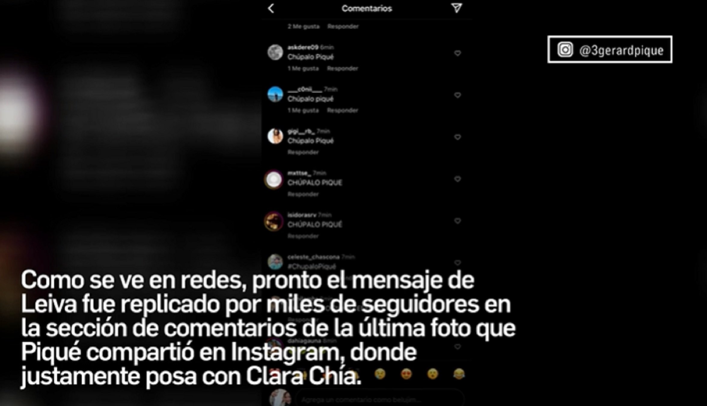 Comentarios Instagram Piqué Comentarios Instagram Piqué