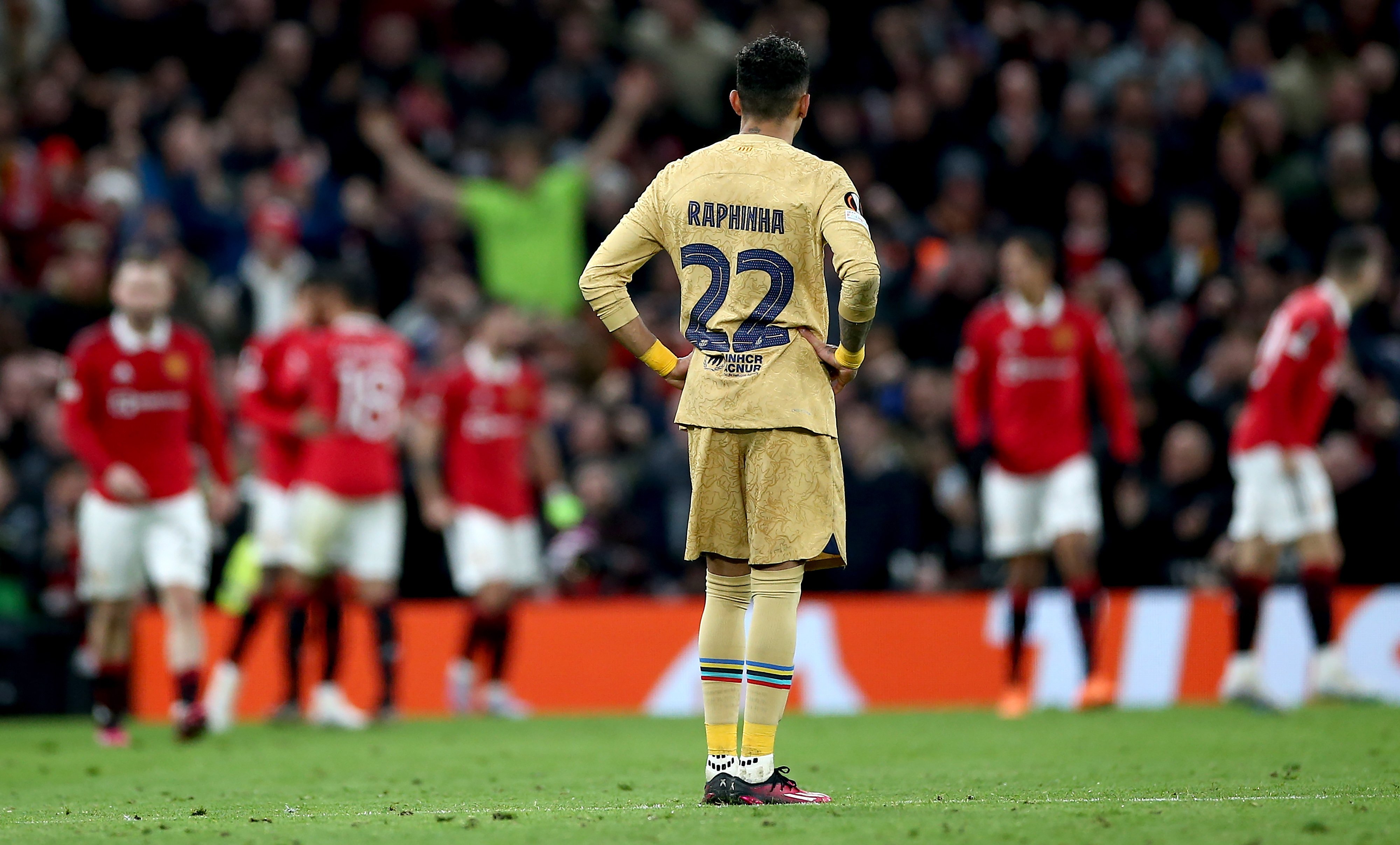 El Manchester United desperta un Barça impotent del somni de l'Europa League (2-1)