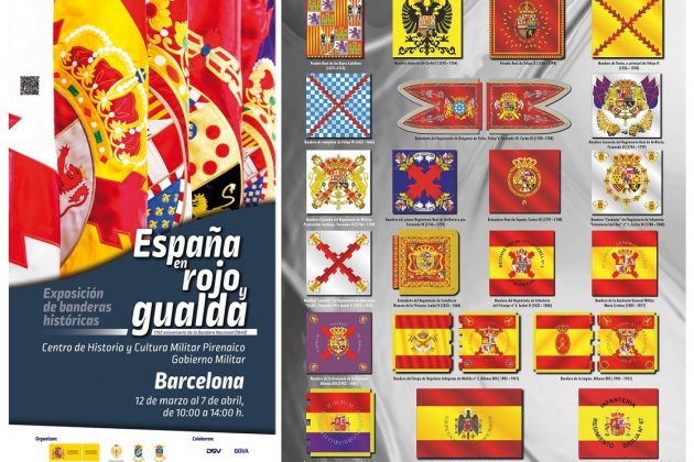 cartell expo españa en rojo y gualda