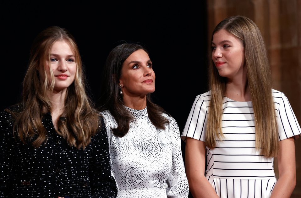 Letizia Leonor Sofía alturas GTRES Letizia Leonor Sofía alturas GTRES