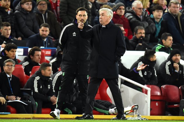 Carlo Ancelotti Liverpool Madrid Champions / Foto: EFE - Peter Powell Carlo Ancelotti Liverpool Madrid Champions / Foto: EFE - Peter Powell