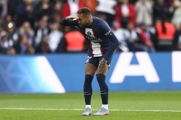 Neymar celebración gol curiosa PSG / Foto: EFE - Mohammed Badra