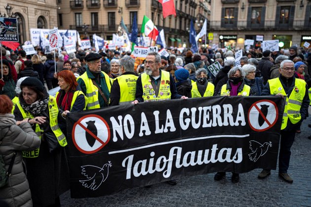 Manifestacio Barcelona No Guerra Ucraina Sant Jaume / Pau de la Calle Manifestacio Barcelona No Guerra Ucraina Sant Jaume / Pau de la Calle