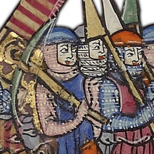 Els Almogàvers s'apoderen del ducat d'Atenes. Pintura coetània Almogàvers. Font Museu d'Història de Catalunya Els Almogàvers s'apoderen del ducat d'Atenes. Pintura coetània Almogàvers. Font Museu d'Història de Catalunya