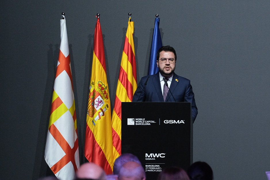 President Generalitat Pere Aragones Sopar Mobile World Congress 2023