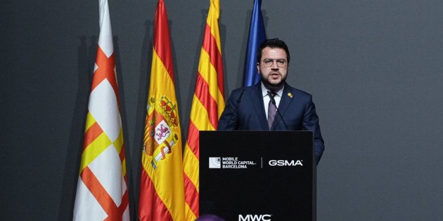 Presidente Generalitat Pere Aragones Sopar Mobile World Congress 2023