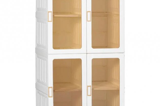 Armario ropero plegable con 4 puertas HOMCOM Armario ropero plegable con 4 puertas HOMCOM