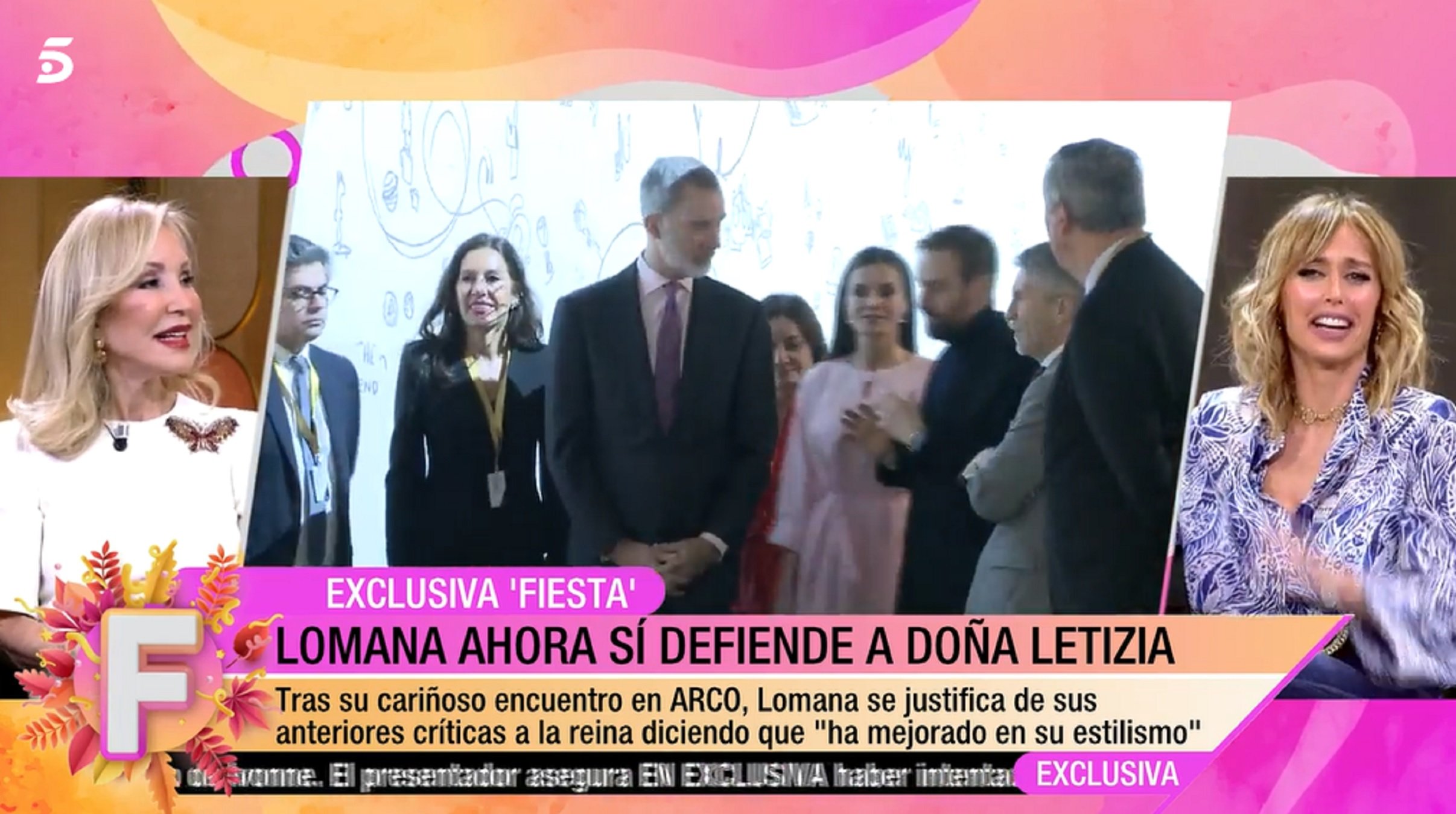 Carmen Lomana en Telecinco, ayer Carmen Lomana en Telecinco, ayer