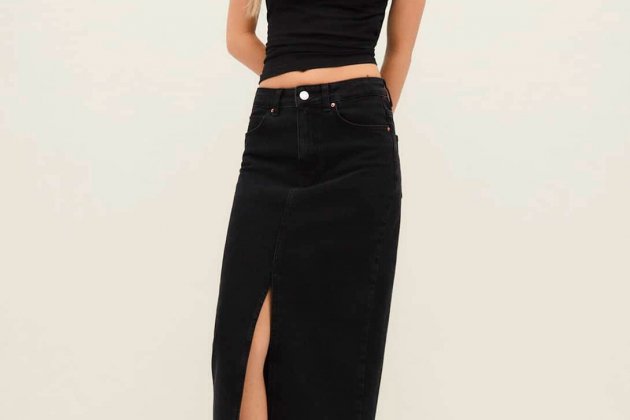 Falda afluixa denim Falda afluixa denim