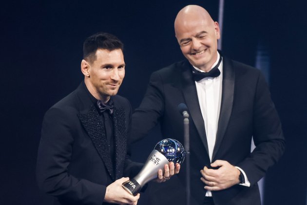 Leo Messi Infantino The Best EFE Leo Messi Infantino The Best EFE