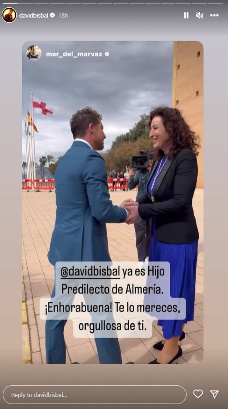 David Bisbal hijo predilecto Almería IG stories David Bisbal hijo predilecto Almería IG stories