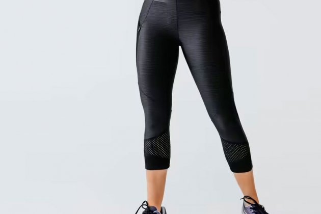 Leggings Mallas running piratas Mujer Run dry+ feel Kalenji1