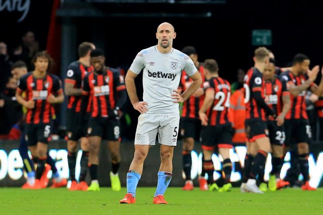 Pablo Zabaleta West Ham / Foto: PA Wire - Mark Kerton