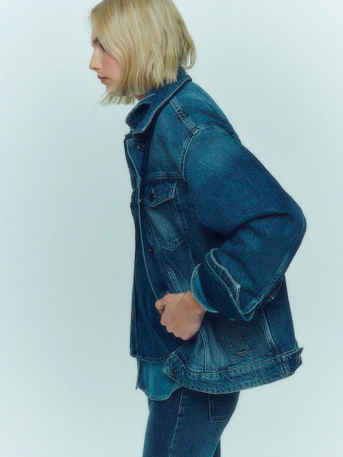 Caçadora denim de cotó oversize1