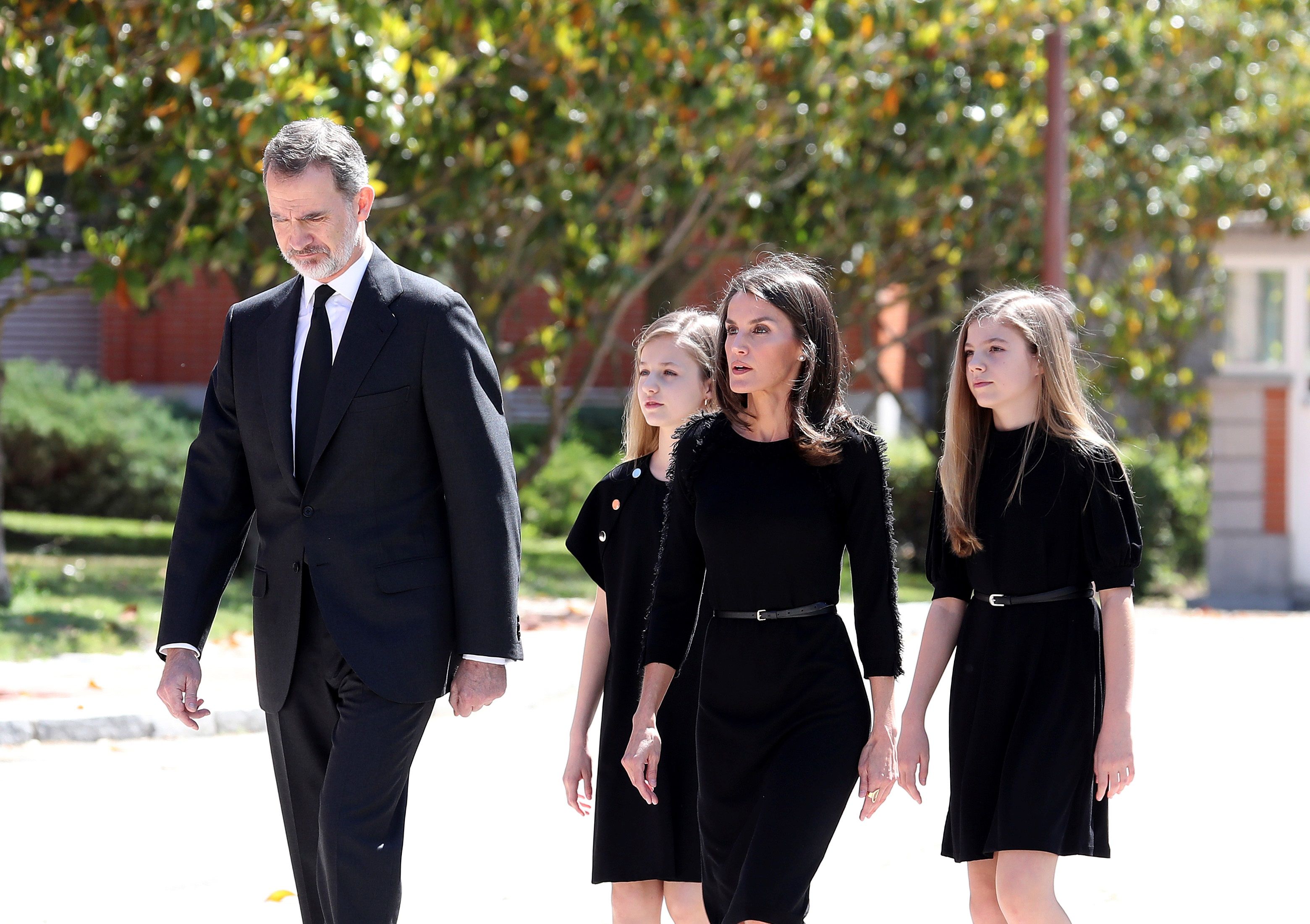 Letizia en el homenaje a las víctimas de la pandemia 